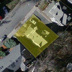 42 Hollis St, Newton, MA 02458 aerial view