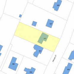 545 Parker St, Newton, MA 02459 plot plan