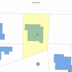 952 Beacon St, Newton, MA 02459 plot plan