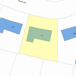 117 Truman Rd, Newton, MA 02459 plot plan