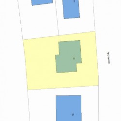 11 Regina Rd, Newton, MA 02466 plot plan