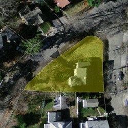 89 Eastbourne Rd, Newton, MA 02459 aerial view