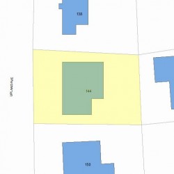 144 Upland Ave, Newton, MA 02461 plot plan