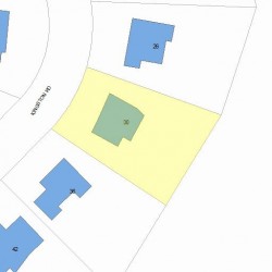 30 Kingston Rd, Newton, MA 02461 plot plan