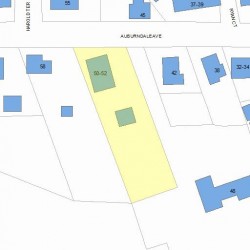 52 Auburndale Ave, Newton, MA 02465 plot plan