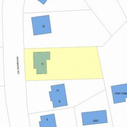 15 Cragmore Rd, Newton, MA 02464 plot plan