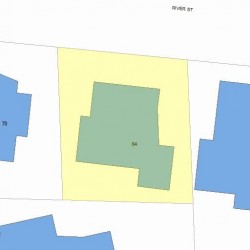 64 River St, Newton, MA 02465 plot plan