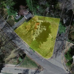 33 Leewood Rd, Newton, MA 02461 aerial view