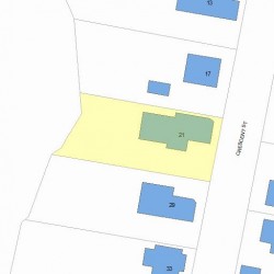 21 Crescent St, Newton, MA 02465 plot plan