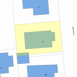 101 Harvard St, Newton, MA 02460 plot plan