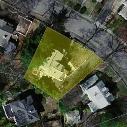 21 Rockledge Rd, Newton, MA 02461 aerial view