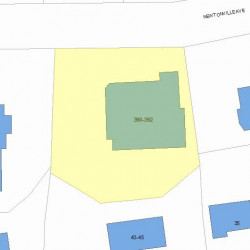 390 Newtonville Ave, Newton, MA 02458 plot plan