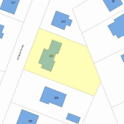 220 Plymouth Rd, Newton, MA 02461 plot plan