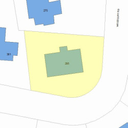 295 Woodcliff Rd, Newton, MA 02461 plot plan