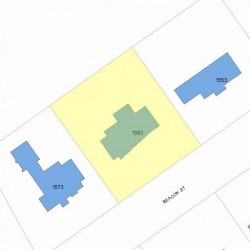 1563 Beacon St, Newton, MA 02468 plot plan