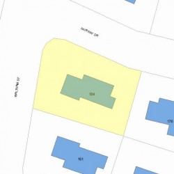 184 Fairway Dr, Newton, MA 02465 plot plan