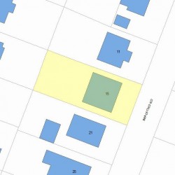 15 Bradford Rd, Newton, MA 02461 plot plan