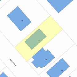 52 Hawthorn St, Newton, MA 02458 plot plan