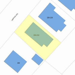 232 Linwood Ave, Newton, MA 02460 plot plan