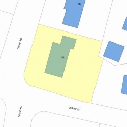 94 Adena Rd, Newton, MA 02465 plot plan