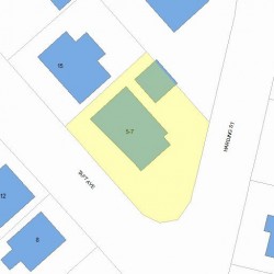 5 Taft Ave, Newton, MA 02465 plot plan