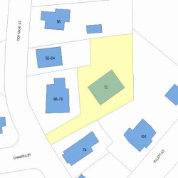 72 Cottage St, Newton, MA 02464 plot plan