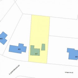 447 Waban Ave, Newton, MA 02468 plot plan