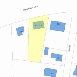 1114 Commonwealth Ave, Newton, MA 02459 plot plan