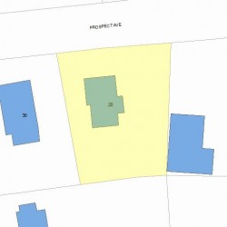 20 Prospect Ave, Newton, MA 02460 plot plan