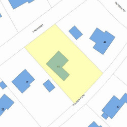 11 Caldon Path, Newton, MA 02459 plot plan