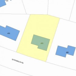 478 Quinobequin Rd, Newton, MA 02468 plot plan