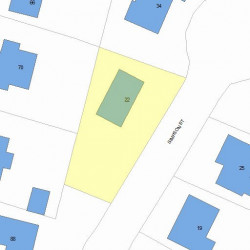 22 Simpson St, Newton, MA 02458 plot plan