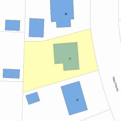 43 Tarleton Rd, Newton, MA 02459 plot plan
