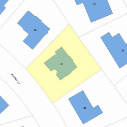 28 Juniper Ln, Newton, MA 02459 plot plan