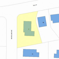 6 Morseland Ave, Newton, MA 02459 plot plan