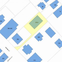 204 Adams St, Newton, MA 02460 plot plan