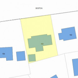 150 Beacon St, Newton, MA 02459 plot plan
