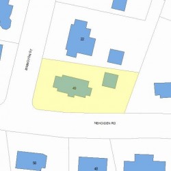 49 Nehoiden Rd, Newton, MA 02468 plot plan