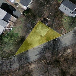 11 Newland St, Newton, MA 02466 aerial view