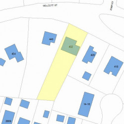 432 Wolcott St, Newton, MA 02466 plot plan