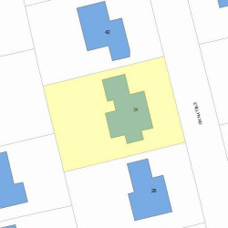 34 Evelyn Rd, Newton, MA 02468 plot plan