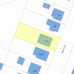 191 Winslow Rd, Newton, MA 02468 plot plan