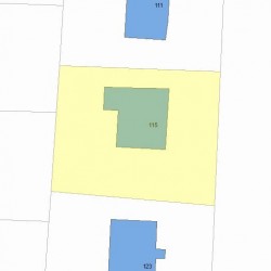115 Upland Ave, Newton, MA 02461 plot plan