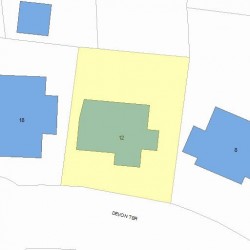 12 Devon Ter, Newton, MA 02459 plot plan