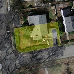 45 Frederick St, Newton, MA 02460 aerial view