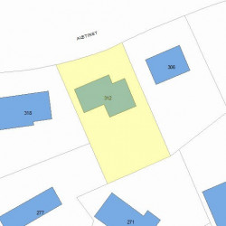 312 Austin St, Newton, MA 02465 plot plan