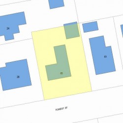 65 Forest St, Newton, MA 02461 plot plan