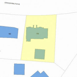 176 Commonwealth Ave, Newton, MA 02459 plot plan