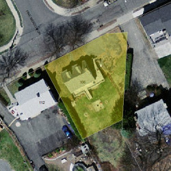 106 Pine St, Newton, MA 02466 aerial view