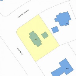 500 Dedham St, Newton, MA 02459 plot plan